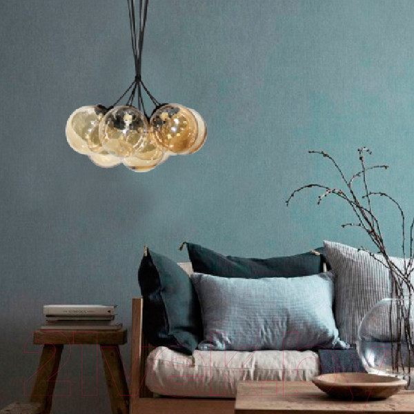 Изображение товара Потолочный светильник Элетех Гроздь 271 НСБ 01-7х25-102 G9 / 1005404103 (черный)