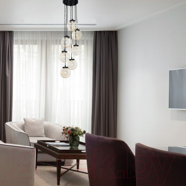 Изображение товара Потолочный светильник Элетех Гроздь 271 НСБ 01-7х25-102 G9 / 1005404103 (черный)