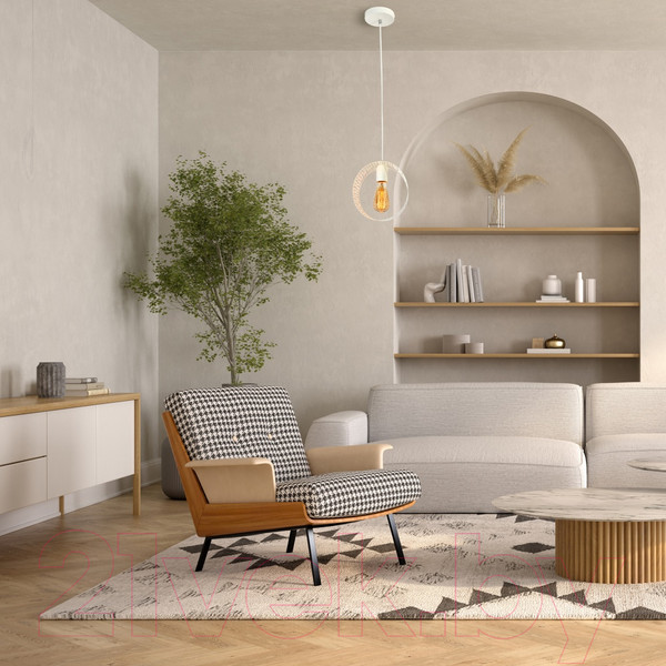 Изображение товара Потолочный светильник Элетех Дакар 211 НСБ 01-60-172 / 1005405059 (белый муар)