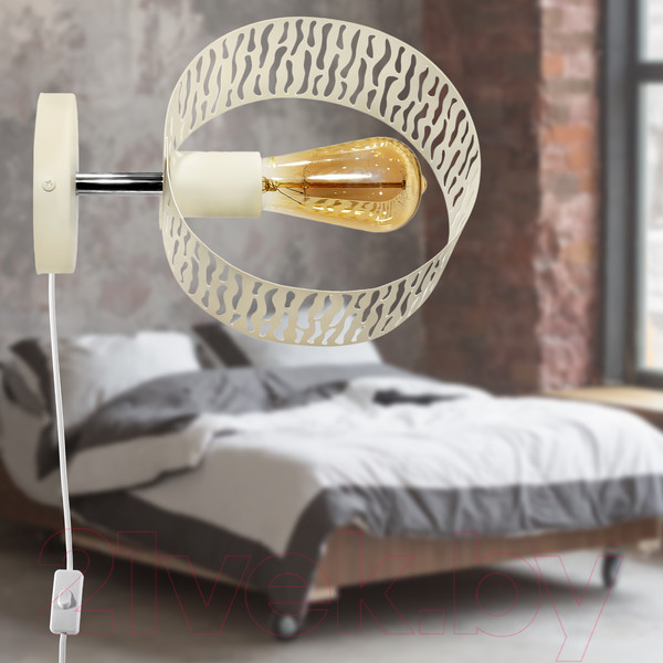 Изображение товара Бра Элетех Дакар 511 НББ 01-60-167 / 1005405060 (белый муар)