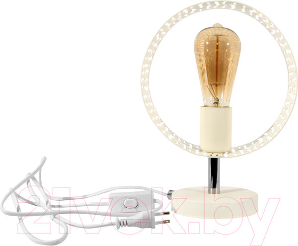 Изображение товара Прикроватная лампа Элетех Дакар ННБ 63-60-020 / 1005405061 (белый муар/белый)