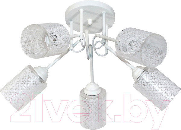 Изображение товара Люстра Элетех Джаз 151 НПБ 01-5х60-136 Е27 / 1005404992 (белый)