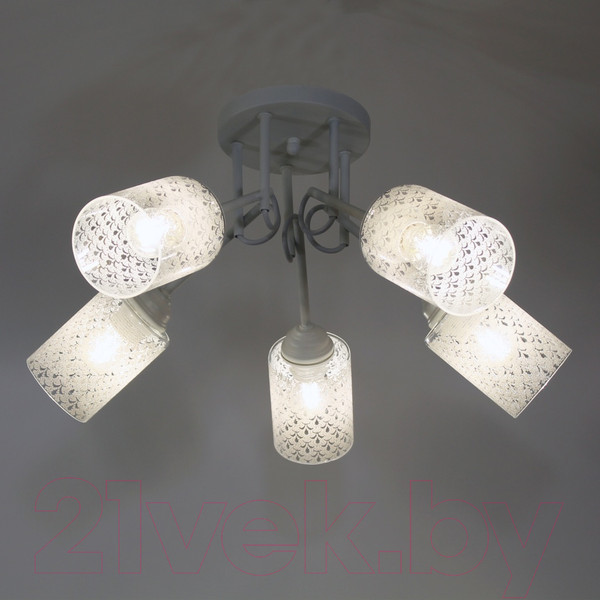 Изображение товара Люстра Элетех Джаз 151 НПБ 01-5х60-136 Е27 / 1005404992 (белый)