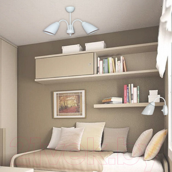 Изображение товара Люстра Элетех Джина 231 НСБ 01-3х60-151 Е27/ 1005404995 (белый)