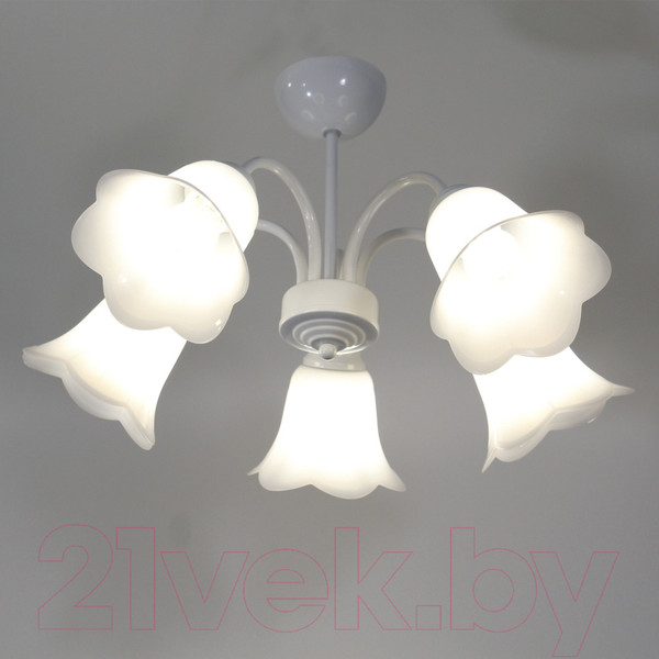 Изображение товара Люстра Элетех Джина 251 НСБ 01-5х60-130 Е27 / 1005404996 (белый)