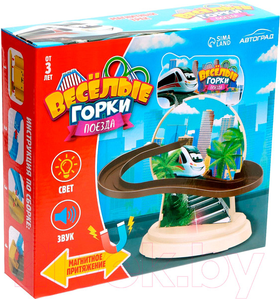 Изображение товара Автотрек Автоград Веселые горки. Поезда / 7762691