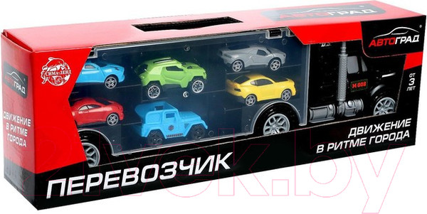 Изображение товара Автовоз игрушечный Автоград Грузовик перевозчик / 1448948