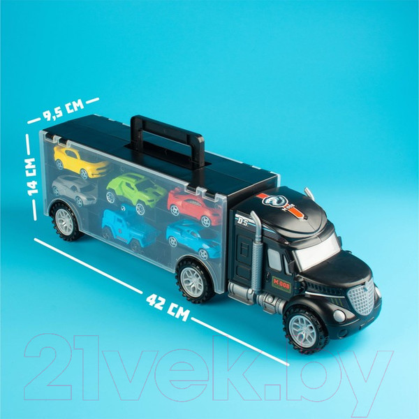 Изображение товара Автовоз игрушечный Автоград Грузовик перевозчик / 1448948