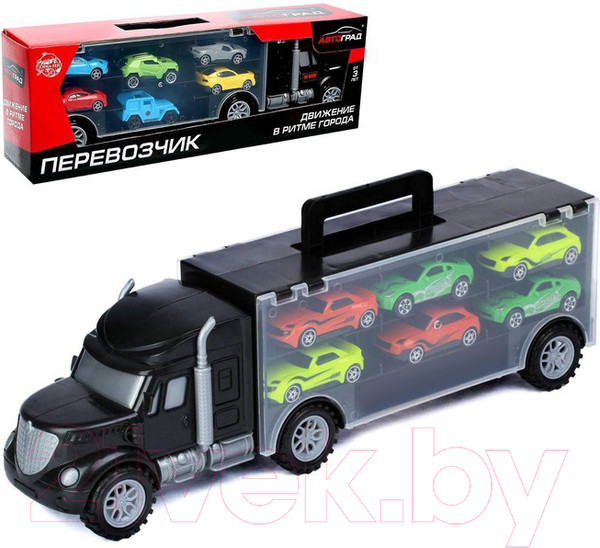 Изображение товара Автовоз игрушечный Автоград Грузовик перевозчик / 1448948