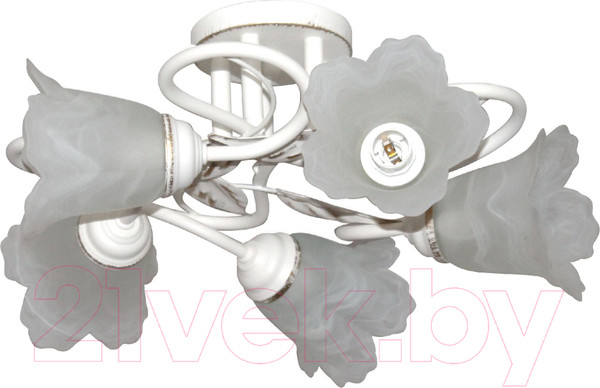 Изображение товара Люстра Элетех Бонни 151 НПБ 01-5х60-153 Е14 / 1005404782 (белый/золото)