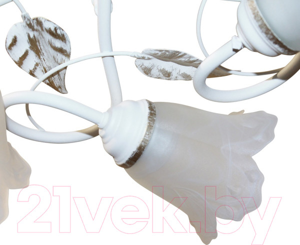 Изображение товара Люстра Элетех Бонни 151 НПБ 01-5х60-153 Е14 / 1005404782 (белый/золото)