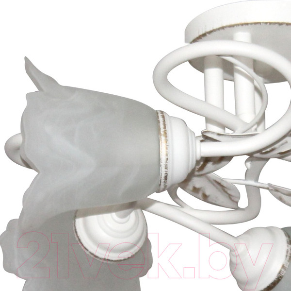 Изображение товара Люстра Элетех Бонни 151 НПБ 01-5х60-153 Е14 / 1005404782 (белый/золото)