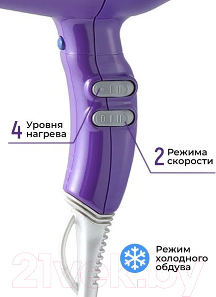 Изображение товара Фен ETI Eco Turbo 3900 Xtrapower / 8805239C0 (фиолетовый)