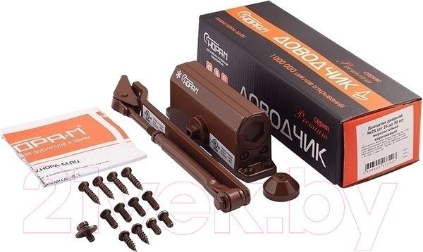 Изображение товара Доводчик с рычагом Нора-М №2S (коричневый)