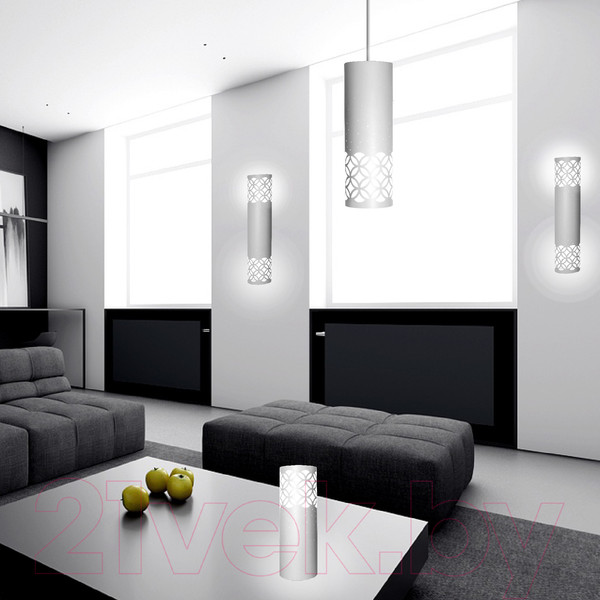 Изображение товара Бра Элетех Касабланка 521 НББ 01-2х60-110 Е27 / 1005404751 (белый муар)