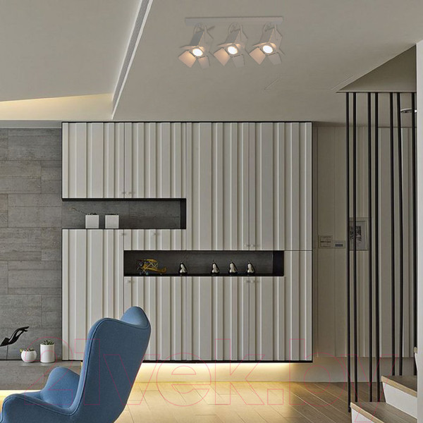 Изображение товара Спот Элетех Кино НПБ 01-3х60-515 / 1005404535 (белый матовый/белый)