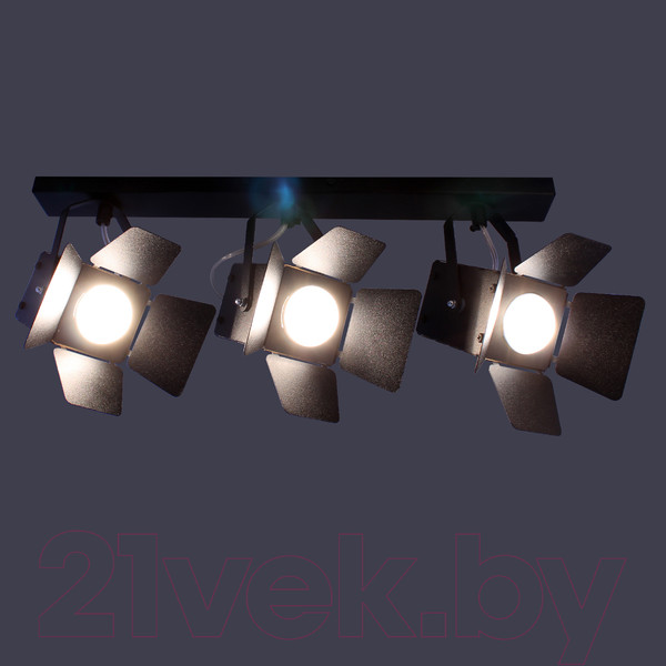 Изображение товара Спот Элетех Кино НПБ 01-3х60-515 / 1005404540 (черный матовый/черный)