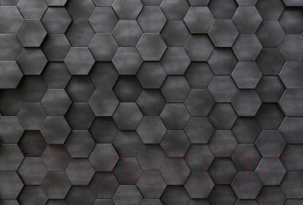 Изображение товара Фотообои листовые Vimala 3D Шестиугольники 2 (270x400)