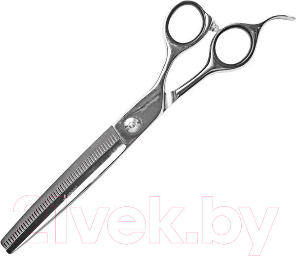 Изображение товара Ножницы для стрижки животных GRODO Silk Slice филировочные с большим черным винтом 7 50T / 20B750