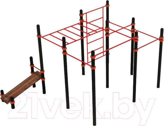 Изображение товара Спортивный комплекс уличный Dinamika ZSO-001913