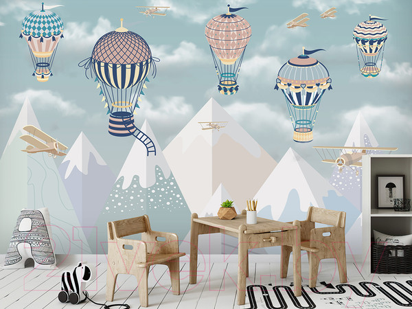 Изображение товара Фотообои листовые Vimala Воздушные шары в небе (270x400)