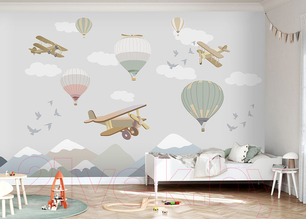 Изображение товара Фотообои листовые Vimala Детские самолеты (270x400)