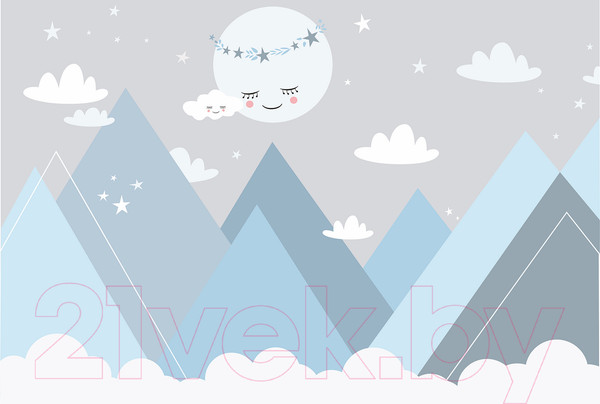 Изображение товара Фотообои листовые Vimala Синие горы (270x400)