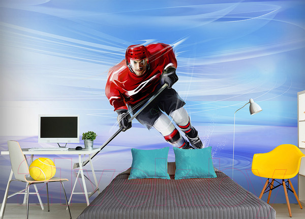 Изображение товара Фотообои листовые Vimala Хоккеист (270x400)