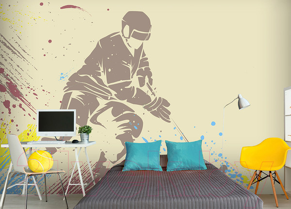 Изображение товара Фотообои листовые Vimala Хоккеист 2 (270x400)