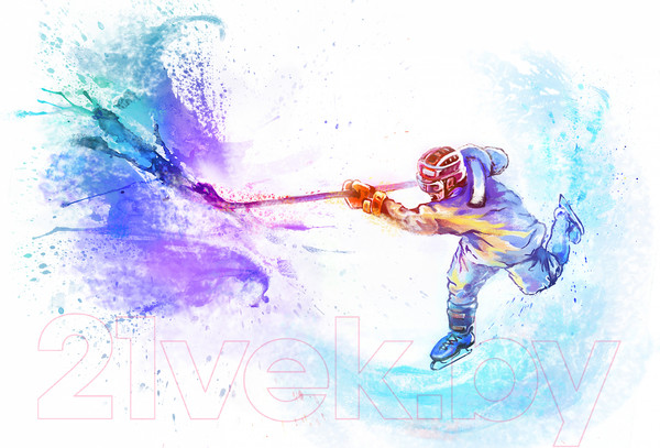 Изображение товара Фотообои листовые Vimala Хоккеист 3 (270x400)