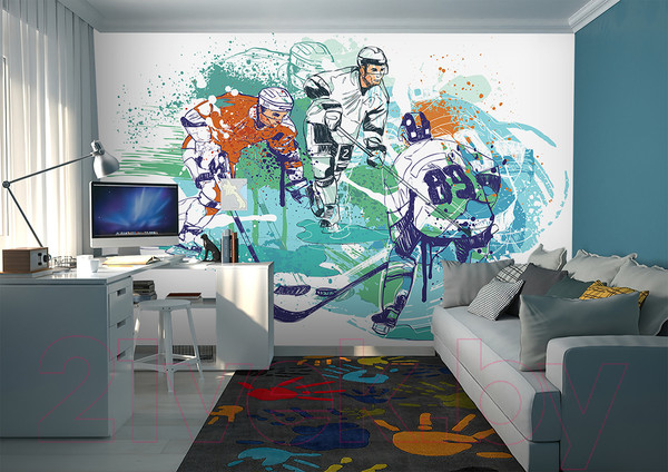 Изображение товара Фотообои листовые Vimala Хоккеист 4 (270x400)