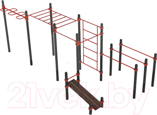 Изображение товара Спортивный комплекс уличный Dinamika ZSO-001885