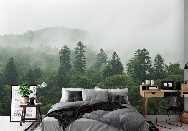 Изображение товара Фотообои листовые Vimala Зеленый лес 5 (270x400)