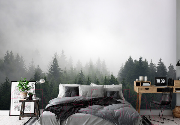 Изображение товара Фотообои листовые Vimala Лес в тумане 4 (270x400)