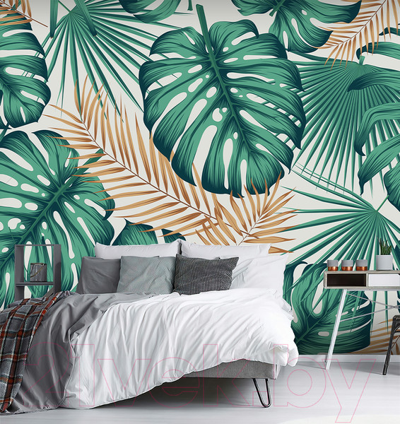 Изображение товара Фотообои листовые Vimala Листья монстеры 3 (270x400)