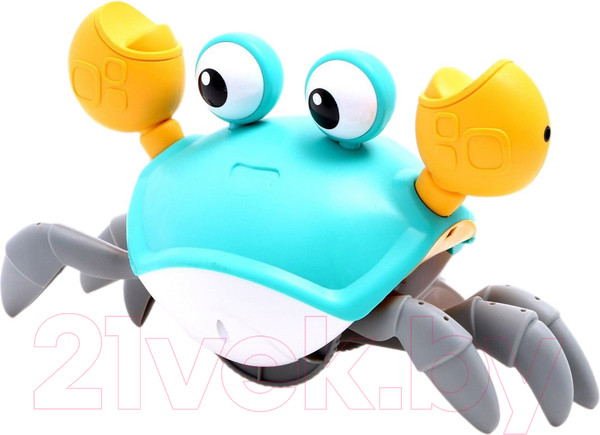 Изображение товара Игрушка-каталка Sima-Land Краб QC-1Y / 7865413 (бирюзовый)