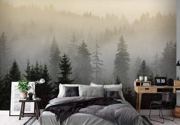 Изображение товара Фотообои листовые Vimala Лес в тумане 8 (270x400)