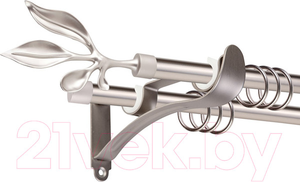 Изображение товара Карниз для штор АС ФОРОС Prime D16Г/16Г + наконечники Баваро (1.6м, сатин)