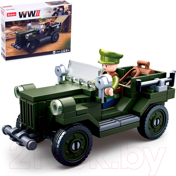 Изображение товара Конструктор Sluban Армия Военный джип M38-B0682 / 4192624