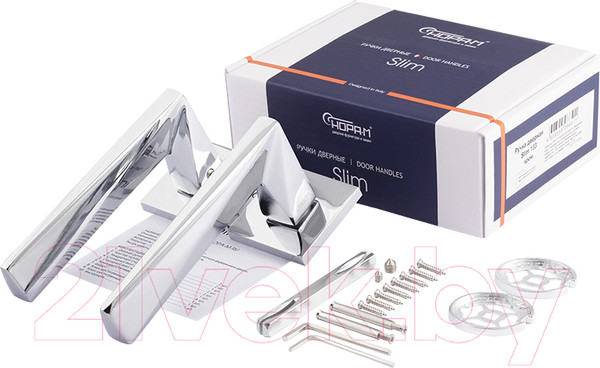 Изображение товара Ручка дверная Нора-М Slim 133К / 18628 (хром)