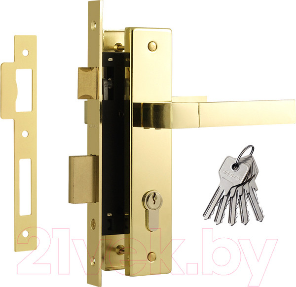 Изображение товара Замок врезной Нора-М N109-70 Л (золото)