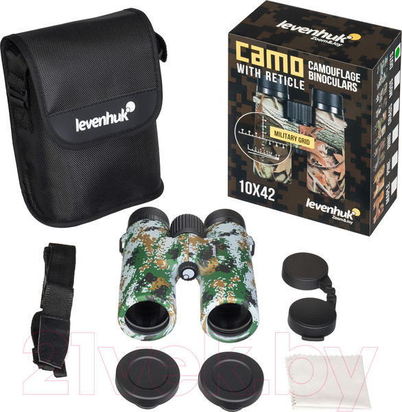 Изображение товара Бинокль Levenhuk Camo Dots 10x42 / 81925