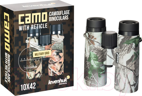 Изображение товара Бинокль Levenhuk Camo Moss 10x42 / 81930