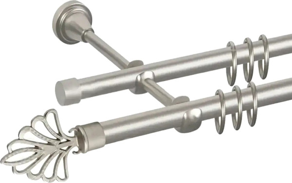 Изображение товара Карниз для штор АС ФОРОС Prime D16Г/16Г + наконечники Веер (2м, сатин)