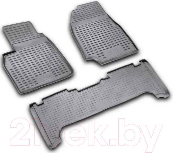 Изображение товара Комплект ковриков для авто ELEMENT NLC.48.06.210K для Toyota Land Cruiser 100 1998-2007 (3шт)