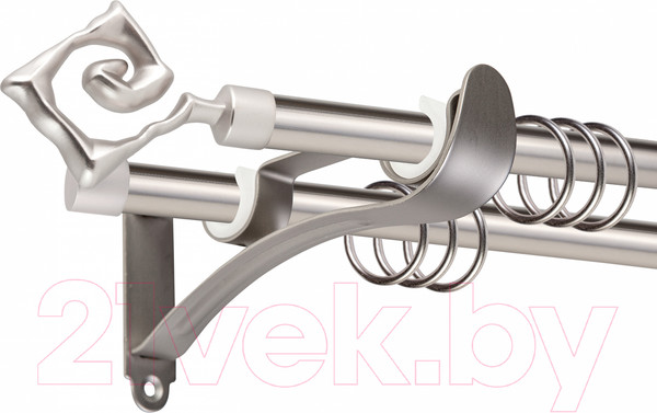 Изображение товара Карниз для штор АС ФОРОС Prime D16Г/16Г + наконечники Лабиринт (2м, сатин)