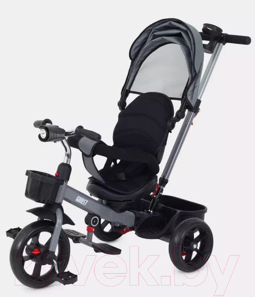 Изображение товара Трехколесный велосипед с ручкой Rant Basic Ghost / RB250 (серый)