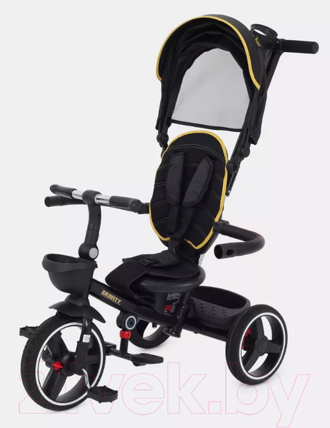 Изображение товара Трехколесный велосипед с ручкой Rant Gravity / RB200 (графит)