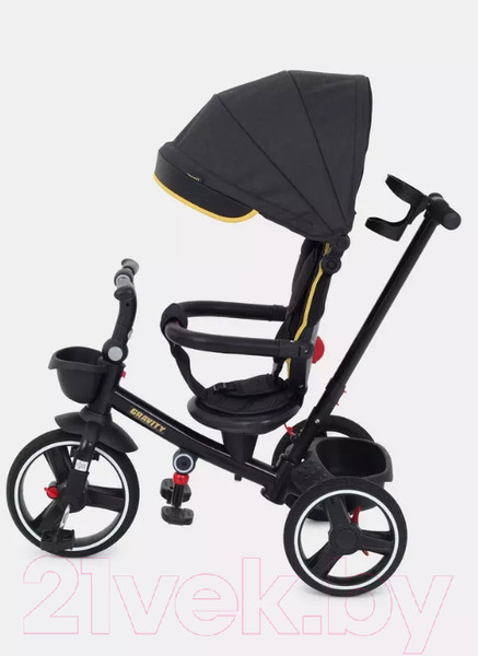 Изображение товара Трехколесный велосипед с ручкой Rant Gravity / RB200 (графит)