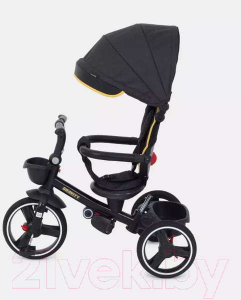 Изображение товара Трехколесный велосипед с ручкой Rant Gravity / RB200 (графит)